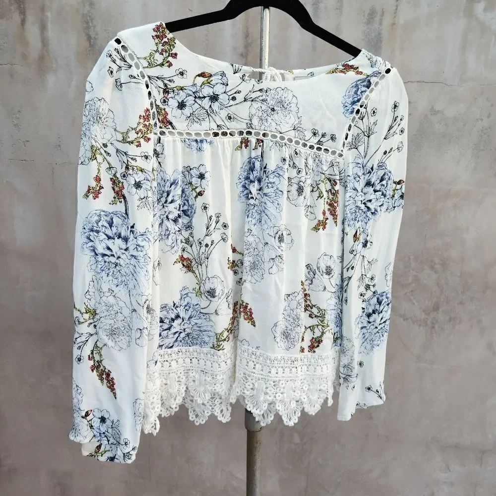 Anthropologie maeve floral blouse